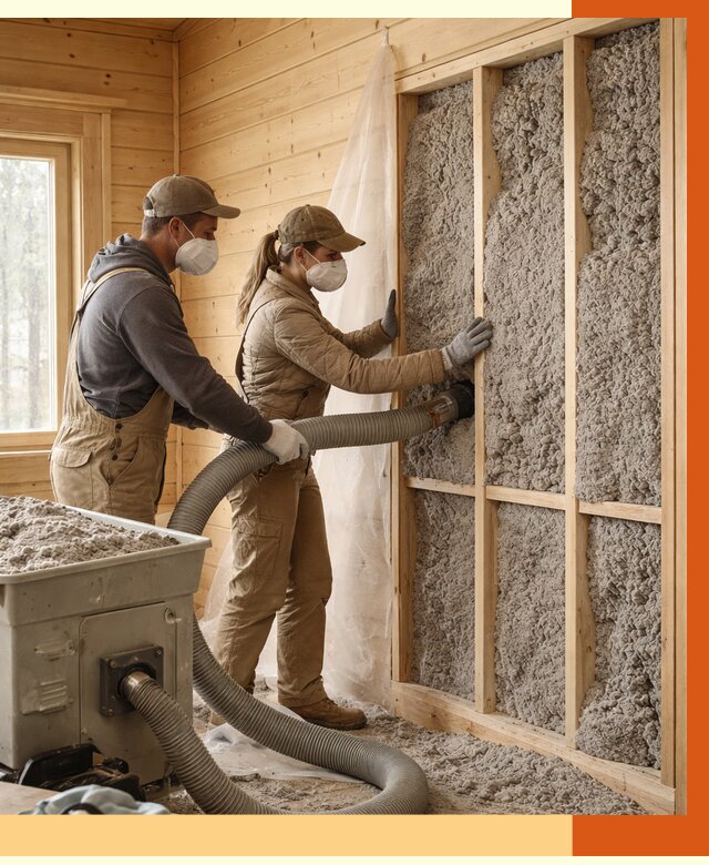 Утепление дачного дома эковатой в Вязьме от 1491 руб./м2 — комплексно, ТепломастерВзь