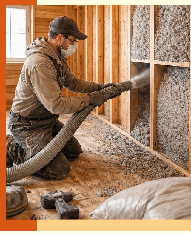 Утепление дачного дома эковатой в Вязьме — быстро и надёжно