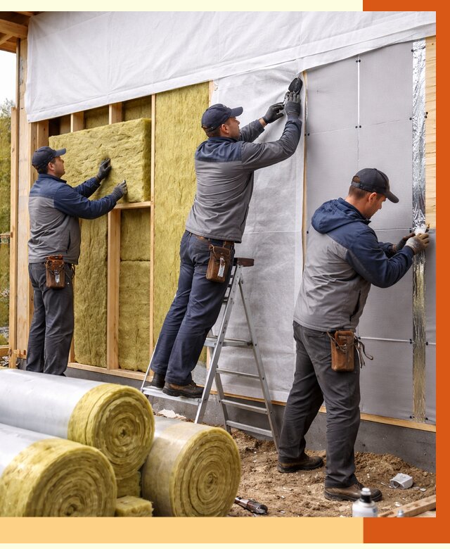 Утепление каркасного дома в Вязьме от 4318 руб./м2 — профессионально | ТепломастерВзь