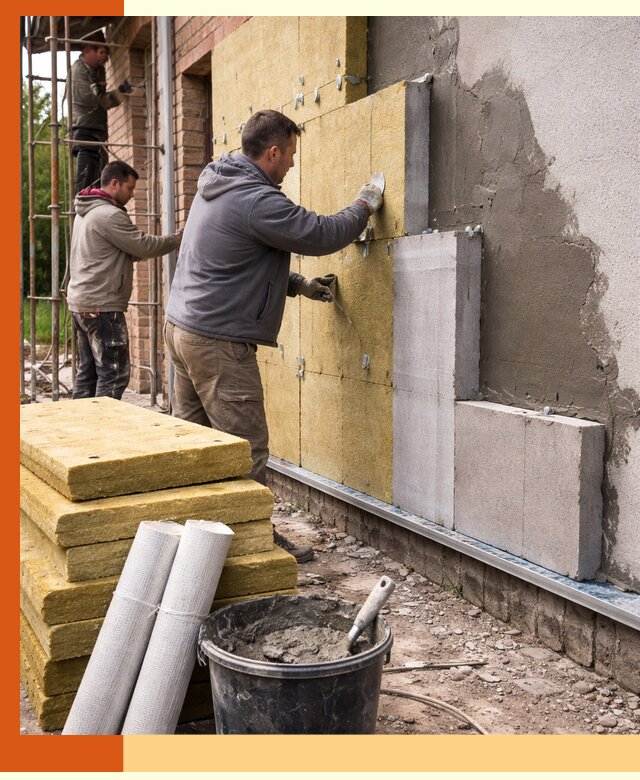 Утепление кирпичного дома под ключ в Вязьме