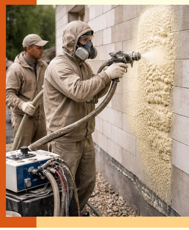 Утепление дома из газобетона ППУ в Вязьме — надежная теплоизоляция