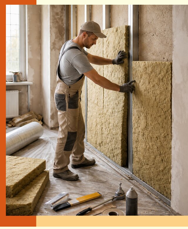 Утепление квартиры в Вязьме — комплексная теплоизоляция стен и полов