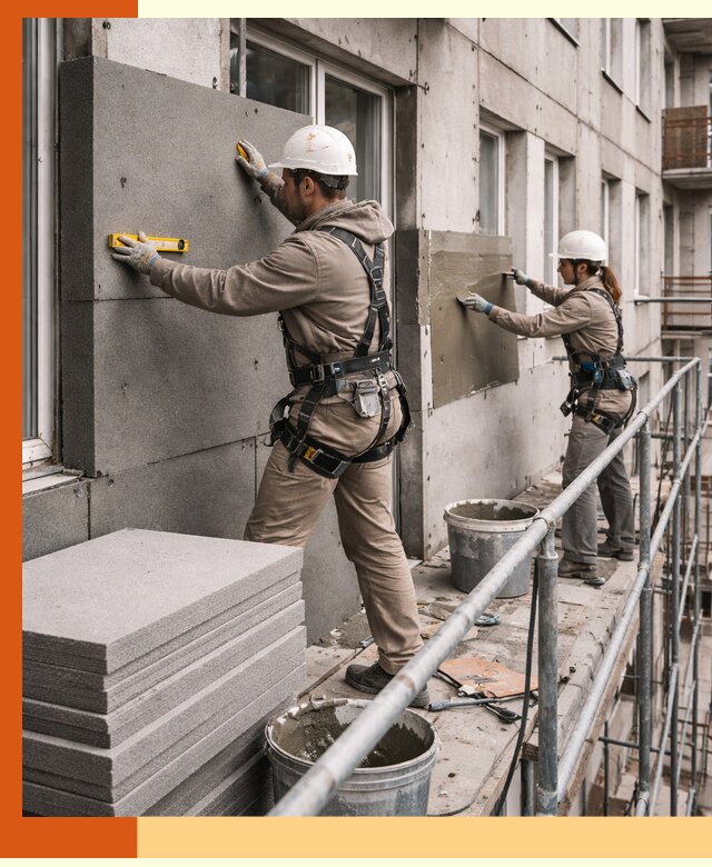 Утепление квартиры снаружи под ключ в Вязьме