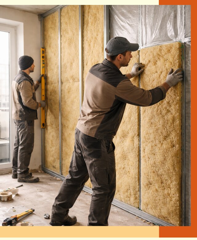 Утепление квартиры изнутри в Вязьме от 4473 руб. за м2 | Проф. работы ТепломастерВзь