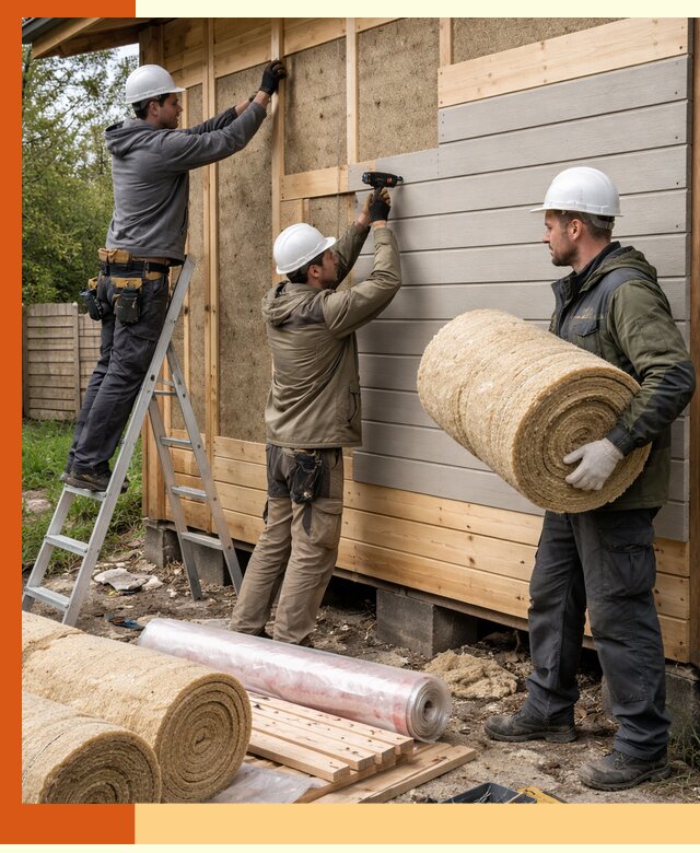 Утепление бани снаружи в Вязьме профессионально и надежно