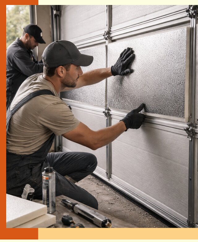 Утепление гаражных ворот в Вязьме качественно и надежно