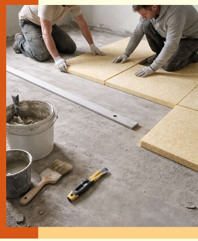 Утепление бетонного пола в Вязьме профессионально и недорого