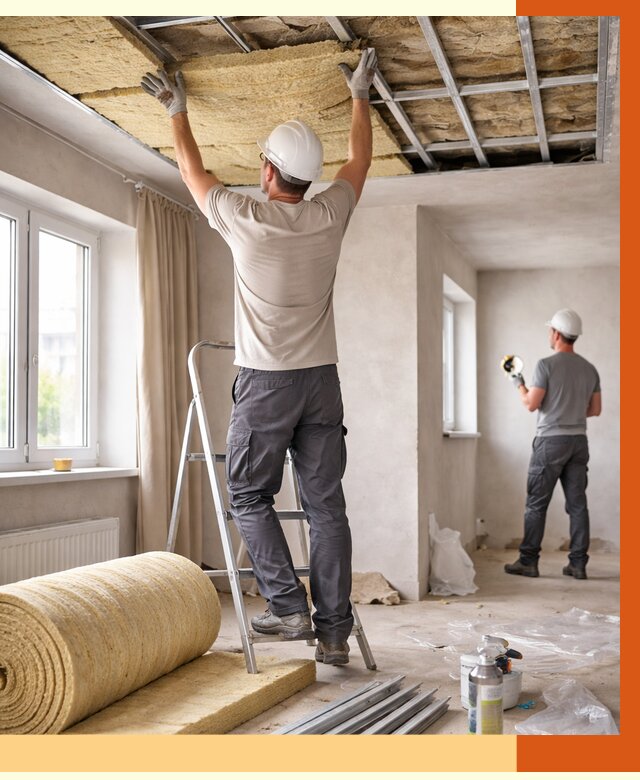 Утепление потолка в частном доме в Вязьме от 977 руб./м² — работы под ключ | ТепломастерВзь