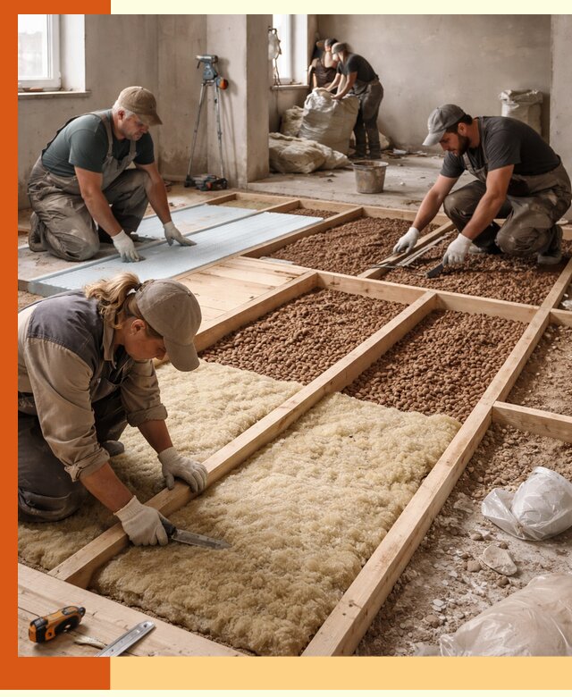 Утепление перекрытий жилых и промышленных зданий в Вязьме