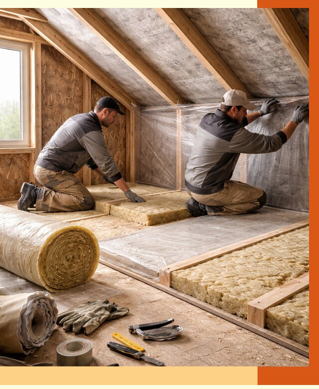 Утепление чердака в Вязьме от 7712 руб/м² — теплоизоляция и комплексное утепление под ключ | ТепломастерВзь