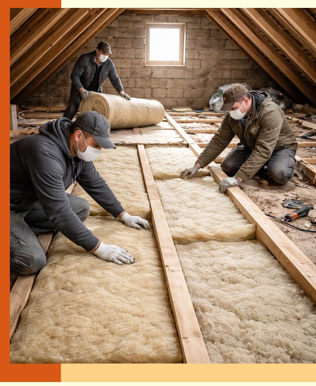 Утепление чердака в Вязьме — профессиональная теплоизоляция кровли