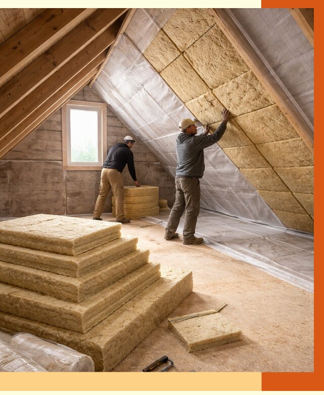 Утепление мансарды в Вязьме от 2571 руб/м2 — комплексно и под ключ | ТепломастерВзь