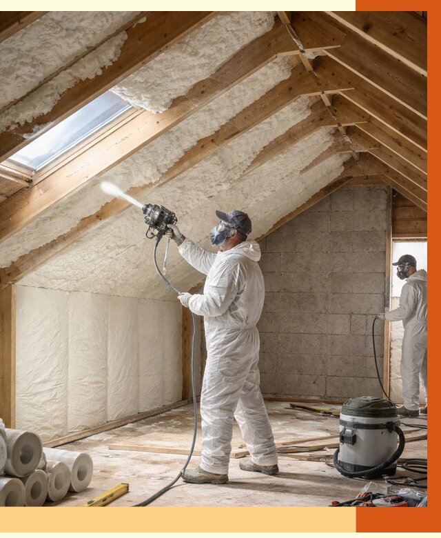 Утепление мансарды ППУ в Вязьме от 2828 руб./м² — заказать под ключ | ТепломастерВзь