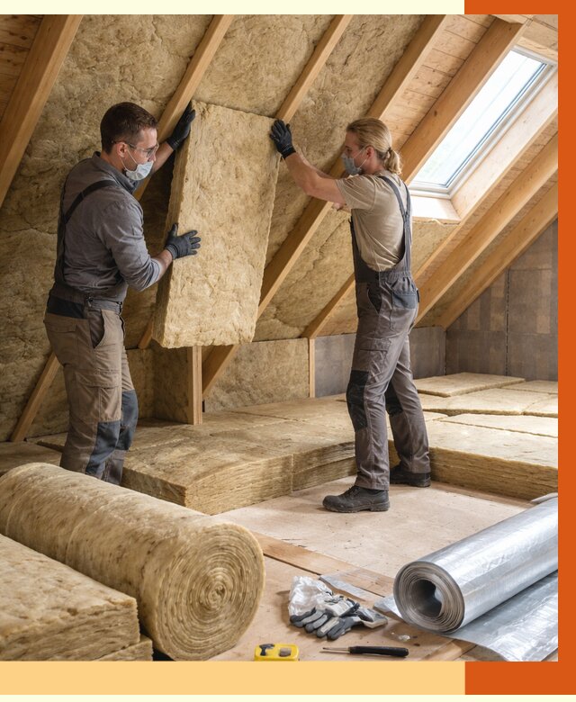 Утепление мансарды минватой в Вязьме от 4318 руб./м2 — монтаж и пароизоляция | ТепломастерВзь