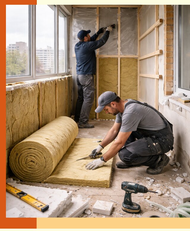 Утепление балкона под ключ в Вязьме качественно и быстро