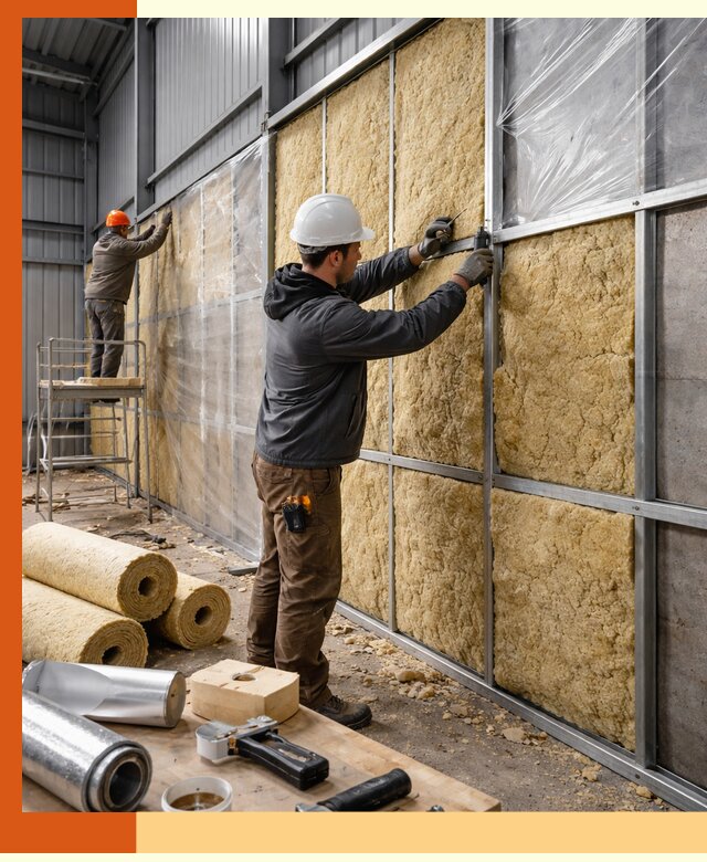 Утепление ангара в Вязьме — профессиональная теплоизоляция помещений