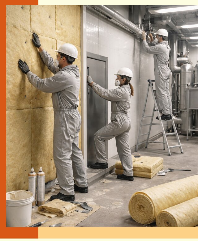 Утепление пищевого цеха под ключ в Вязьме