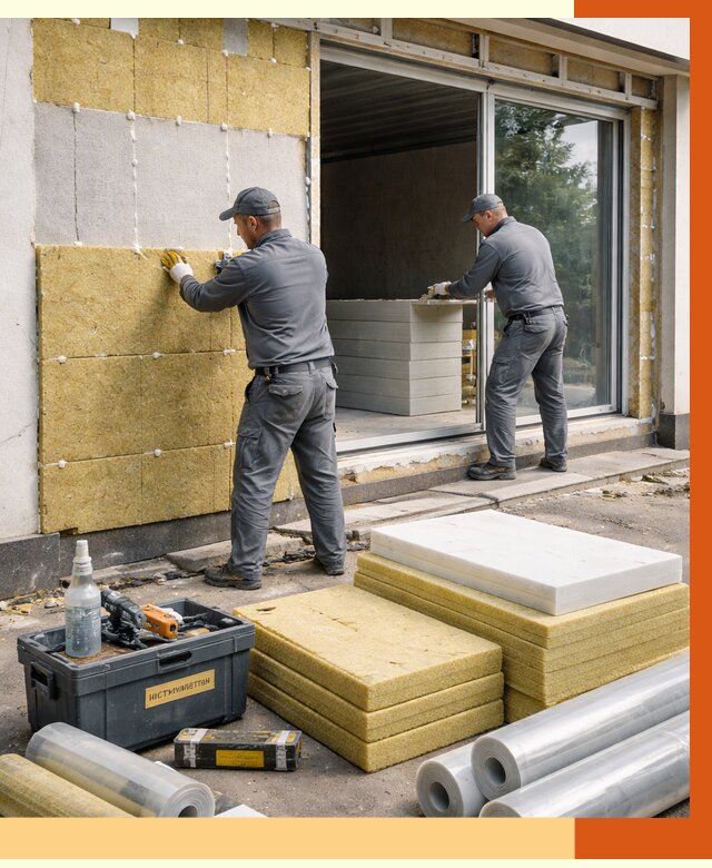 Утепление торгового павильона в Вязьме от 14909 руб./м² под ключ | ТепломастерВзь