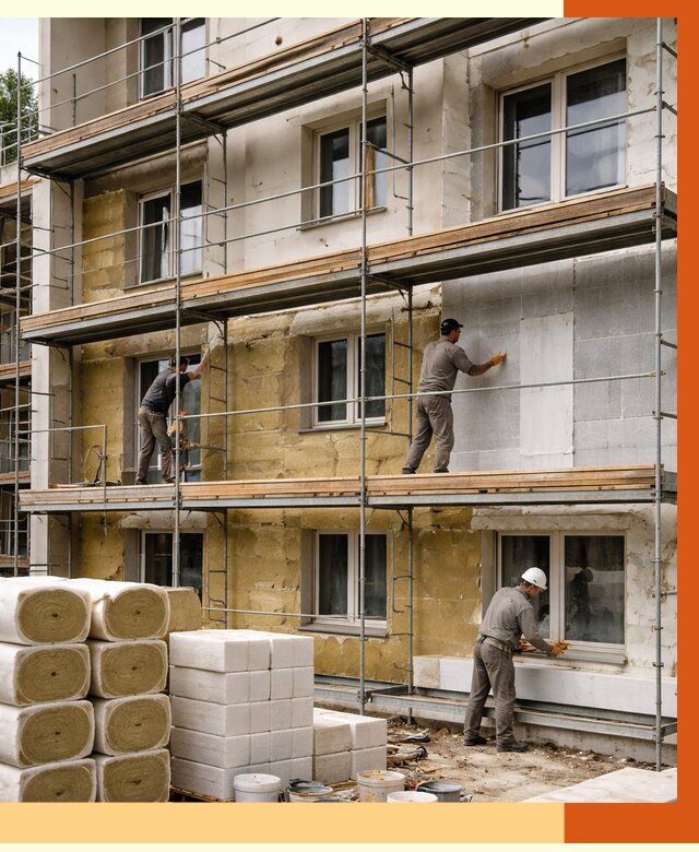 Утепление гостиницы в Вязьме от 7403 руб./м2 — комплексно, ППУ, под ключ | ТепломастерВзь