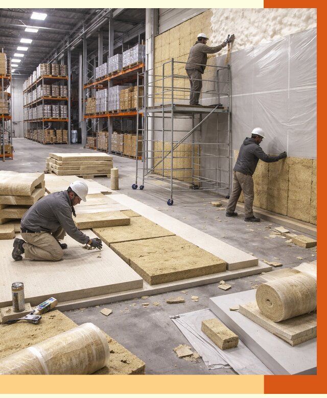 Утепление складского терминала в Вязьме от 7712 руб./м² под ключ | ТепломастерВзь