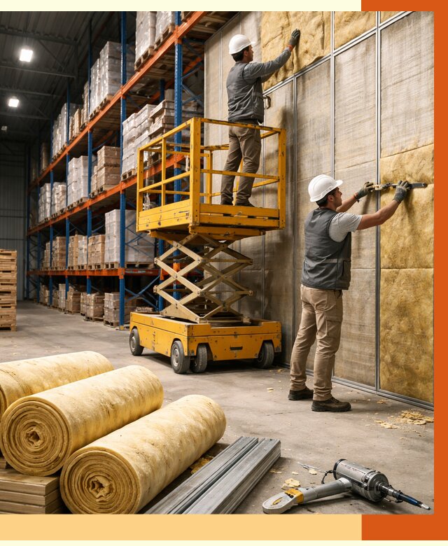 Утепление торгового склада в Вязьме от 3290 руб/м2 — комплексно и под ключ | ТепломастерВзь