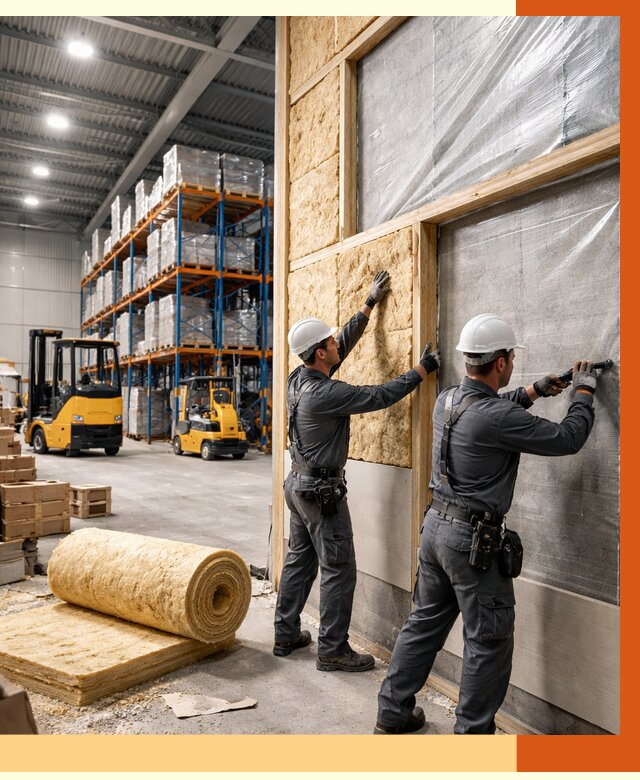 Утепление склада с техникой в Вязьме от 4318 руб./м2 — комплексно под ключ | ТепломастерВзь