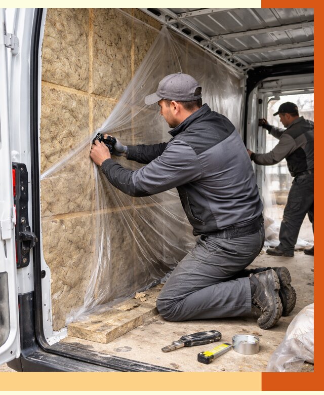 Утепление фургона в Вязьме от 16965 руб/м2 — утепление фургона ППУ и кузова | ТепломастерВзь