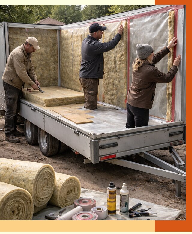 Утепление прицепа в Вязьме под ключ от 12853 руб. — комплекс от ТепломастерВзь