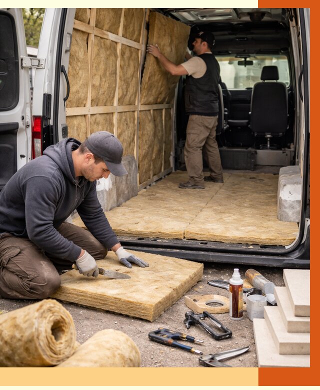 Утепление кемпера в Вязьме под ключ от 12338 руб. — профессионально | ТепломастерВзь