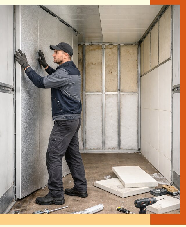 Утепление холодильного кузова в Вязьме от 13881 руб. под ключ | ТепломастерВзь