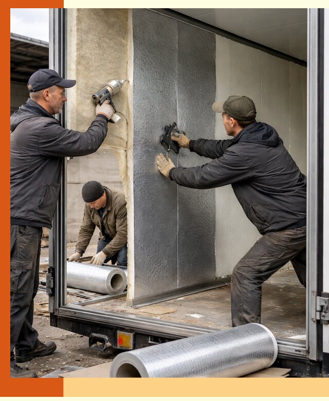 Утепление холодильного кузова в Вязьме — монтаж и теплоизоляция