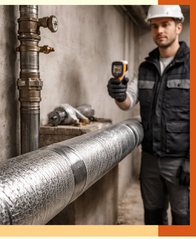 Утепление труб водоснабжения в Вязьме от 8740 руб. за м² — услуги ТепломастерВзь