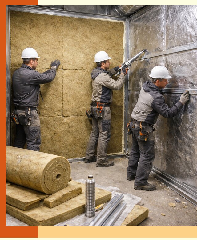 Утепление венткамеры в Вязьме — качественная теплоизоляция и шумопоглощение