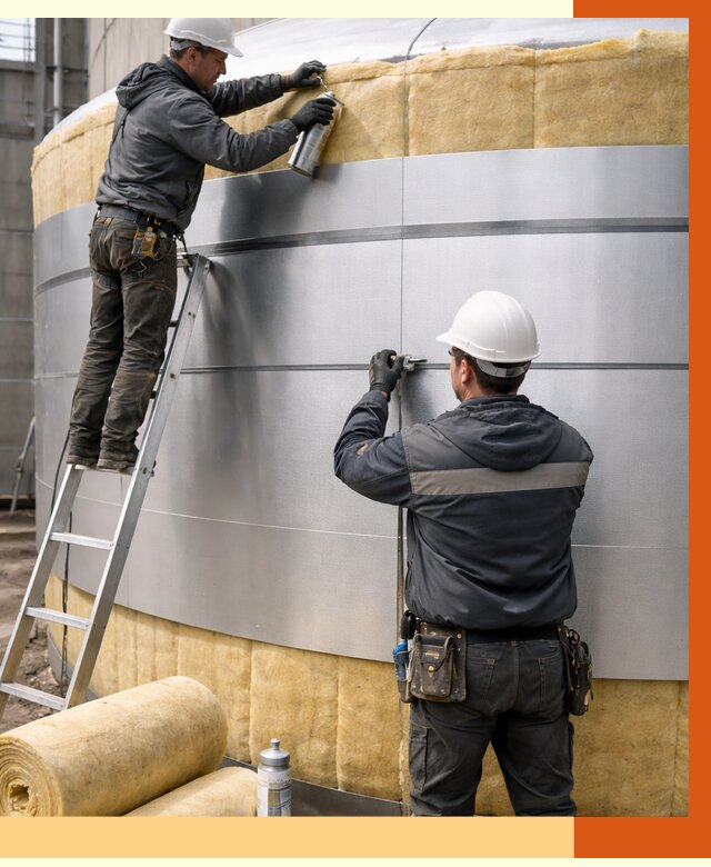 Утепление цистерны в Вязьме пенополиуретаном от 14909 руб. под ключ | ТепломастерВзь