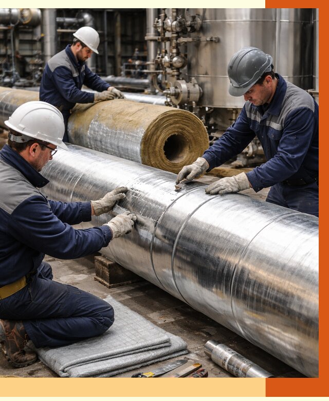 Утепление технологического оборудования в Вязьме от 4318 руб. за м2 | ТепломастерВзь