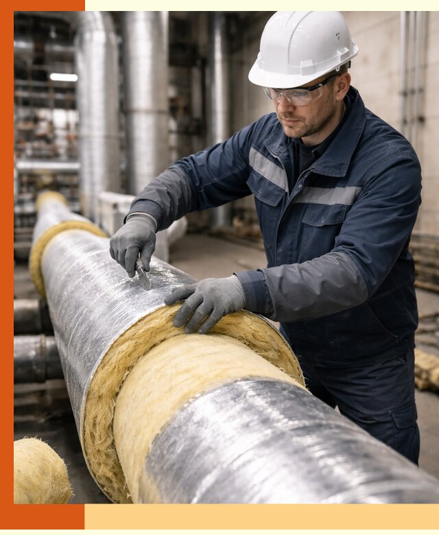 Утепление технологического оборудования и заводских установок в Вязьме