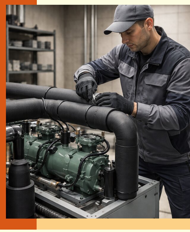 Утепление холодильного агрегата и теплоизоляция в Вязьме