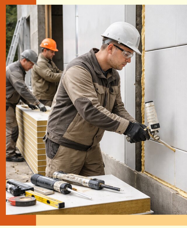 Утепление сэндвич-панелей пенополиуретаном в Вязьме
