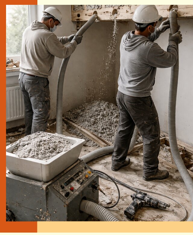 Заполнение пустот перекрытий пеной и наполнителями в Вязьме