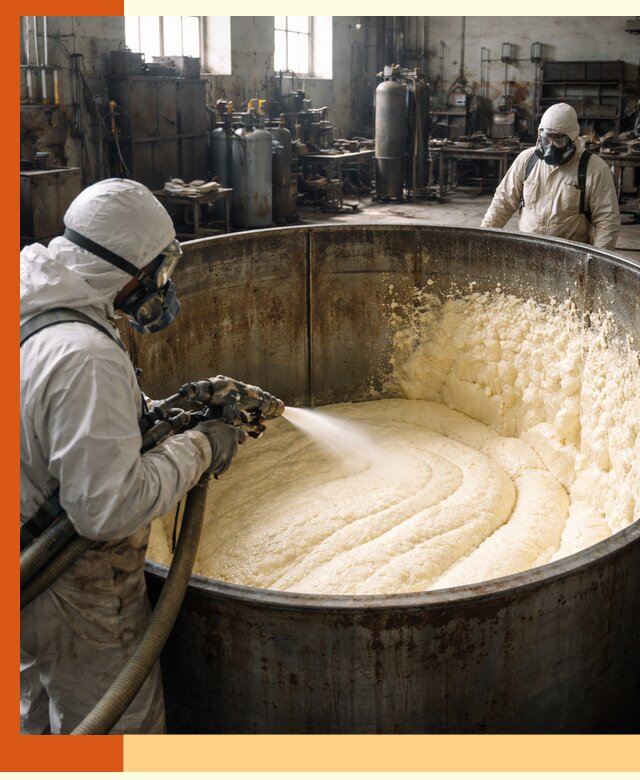 Заливка ппу в емкости с полной изоляцией и герметизацией в Вязьме