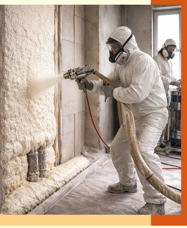 Напыление пенополиуретана в Вязьме от 7712 руб./м2 — услуги и монтаж ППУ | ТепломастерВзь