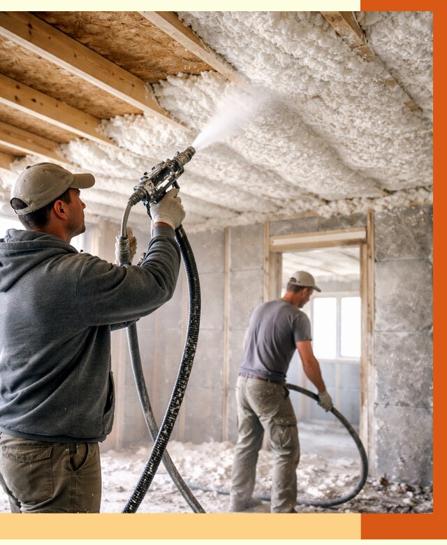 Утепление пеноизолом в Вязьме от 1645 руб./м2 под ключ | ТепломастерВзь