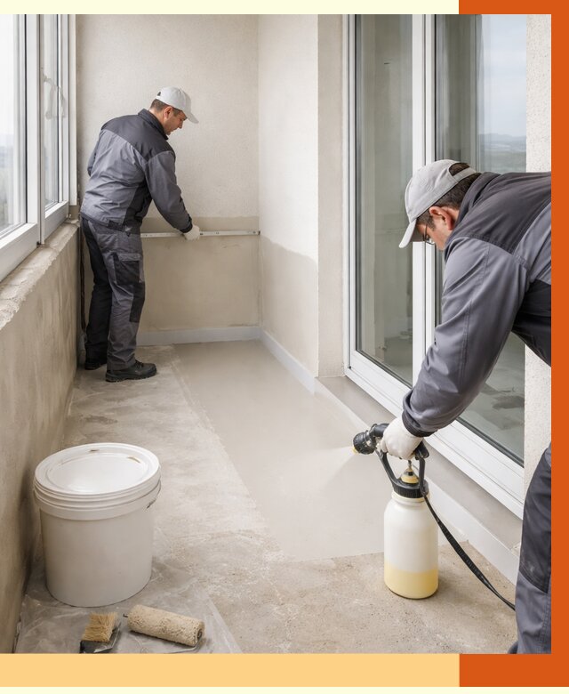 Утепление балкона жидкой теплоизоляцией в Вязьме от 5912 руб./м2 | ТепломастерВзь