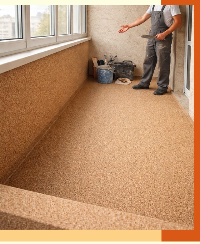 Утепление балкона жидкой пробкой в Вязьме от 3753 руб/м² под ключ | ТепломастерВзь