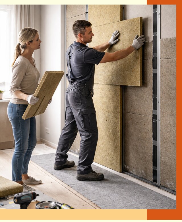 Профессиональная шумоизоляция квартиры в Вязьме от 7712 руб. за м2 | ТепломастерВзь