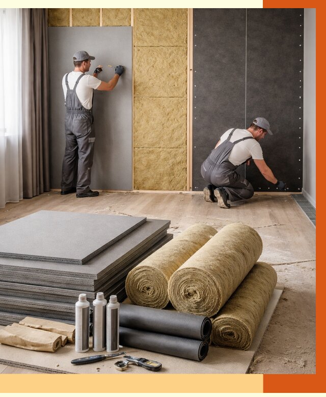 Шумоизоляция дома в Вязьме от 4627 руб/м2 — комплексная звукоизоляция под ключ | ТепломастерВзь