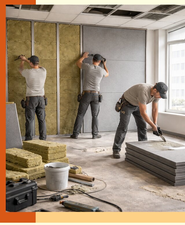 Профессиональная шумоизоляция офисов в Вязьме для комфорта сотрудников