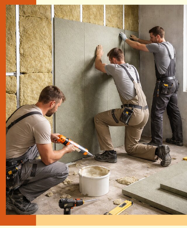 Профессиональная шумоизоляция стен в Вязьме для квартир и домов