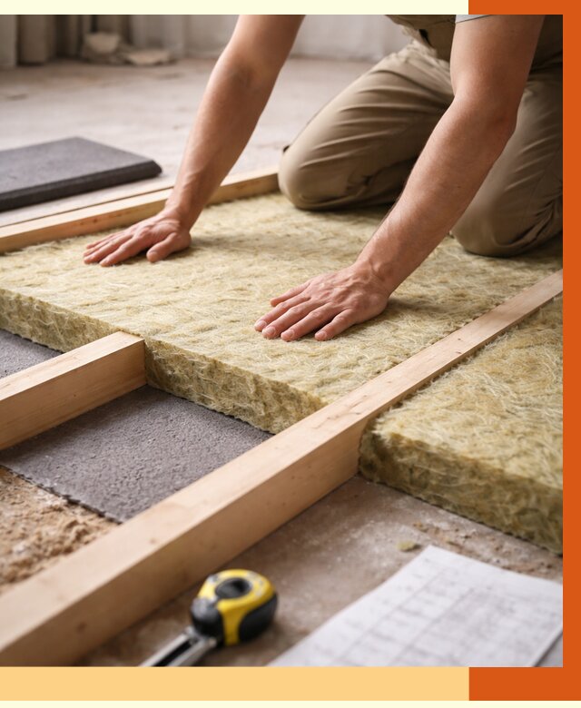 Шумоизоляция пола в Вязьме от 1285 руб./м² — профессиональная звукоизоляция | ТепломастерВзь