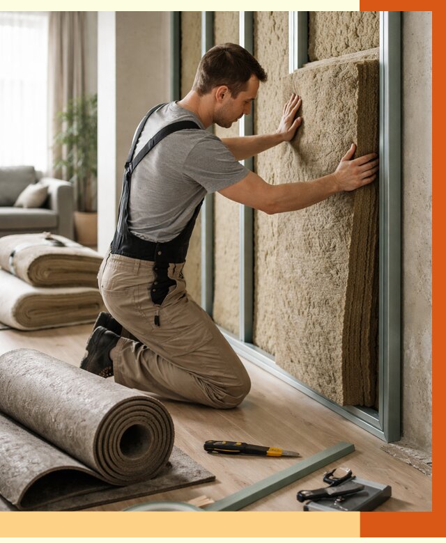 Шумоизоляция перегородок в Вязьме от 1697 руб. за м2 — ТепломастерВзь